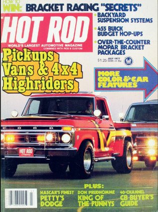 HOT ROD 1977 JULY - PRUDHOMME, BUICK 455 HOP-UP*